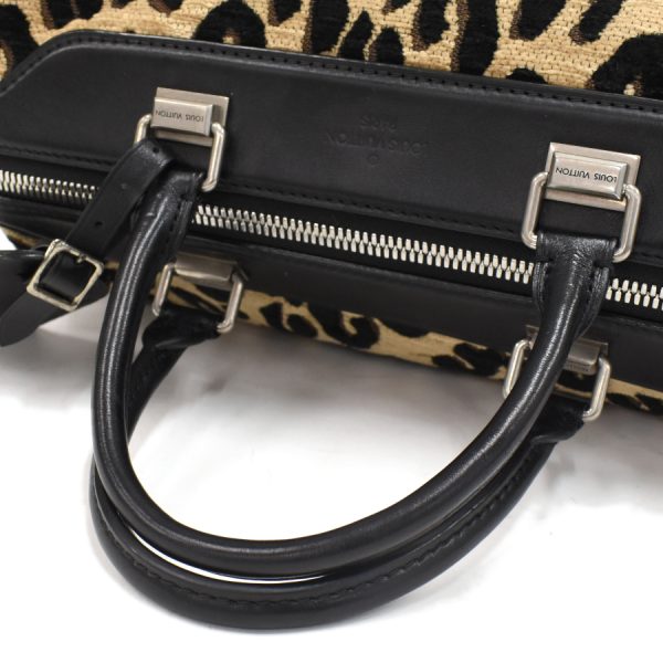 5000041884102534 7 Louis Vuitton Leopard Speedy PM Handbag Stephen Sprouse Beige Black