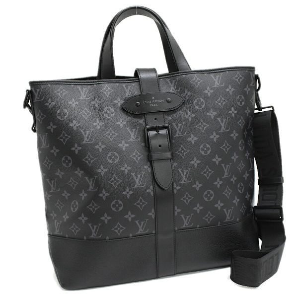 5000041884102535 1 Louis Vuitton Saumur Tote 2 Way Shoulder Bag Monogram Eclipse Black