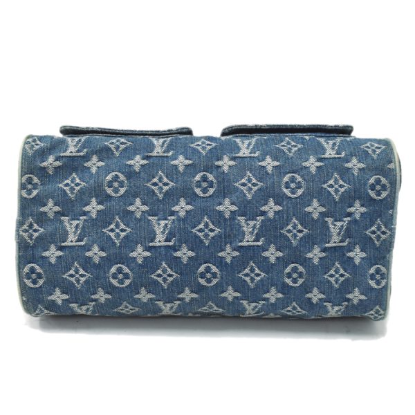 5000041884102549 4 Louis Vuitton Neo Speedy Handbag Monogram Denim Leather Blue