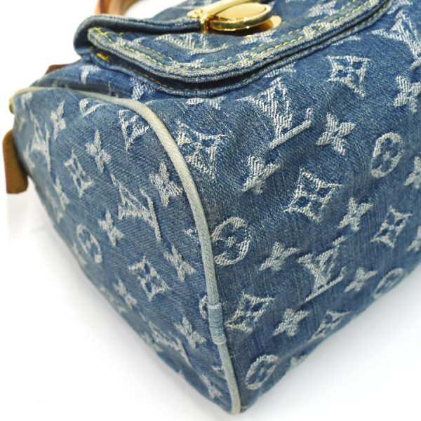 5000041884102549 6 Louis Vuitton Neo Speedy Handbag Monogram Denim Leather Blue