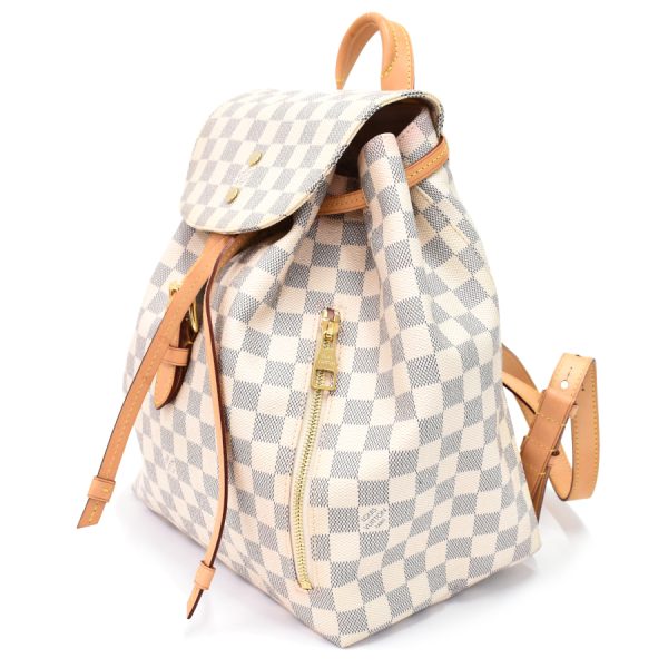 5000041884102557 2 Louis Vuitton Sperone Backpack Rucksack Damier Azur Off White