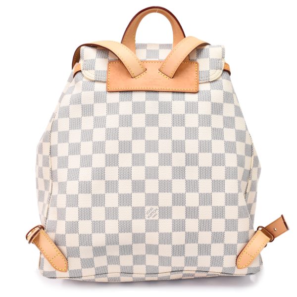 5000041884102557 3 Louis Vuitton Sperone Backpack Rucksack Damier Azur Off White