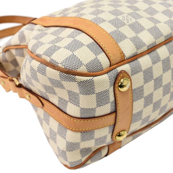 5000041884102559 6 Louis Vuitton Stresa PM Handbag Damier Azur Canvas Leather Ivory