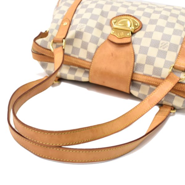 5000041884102559 7 Louis Vuitton Stresa PM Handbag Damier Azur Canvas Leather Ivory