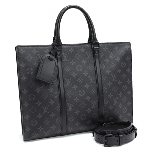 5000041884102581 1 Louis Vuitton Sac Plat Horizontal Zip Briefcase Bag Eclipse Black