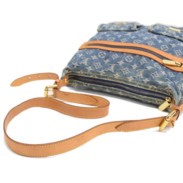 5000041884102584 7 Louis Vuitton Baggy GM Shoulder Bag Denim Canvas Blue