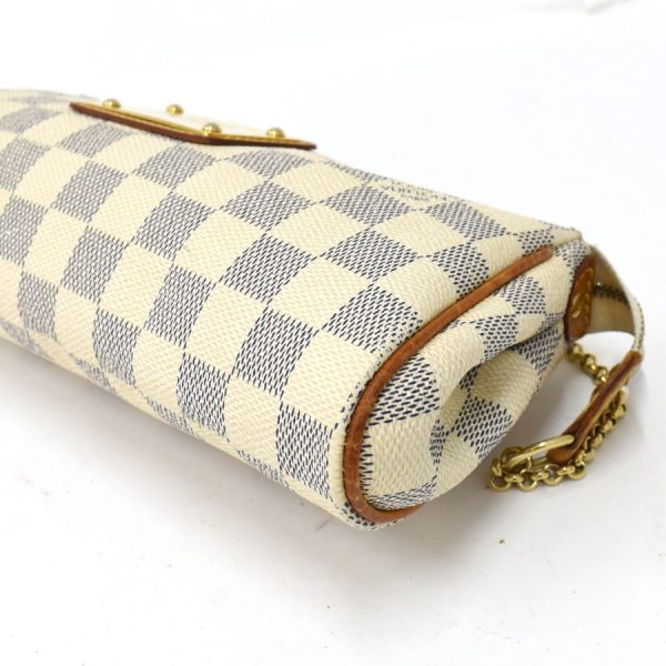 5000041884102613 5 LOUIS VUITTON Eva 2way chain bag shoulder N55214 Damier Azur White