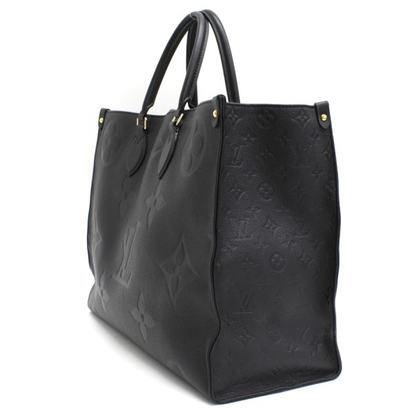 5000041884102622 2 LOUIS VUITTON On The Go GM Tote Shoulder 2way Empreinte Noir