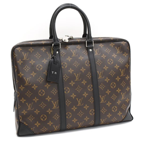 5000041884102624 1 Louis Vuitton Porte Document Voyage Monogram Macassar Brown