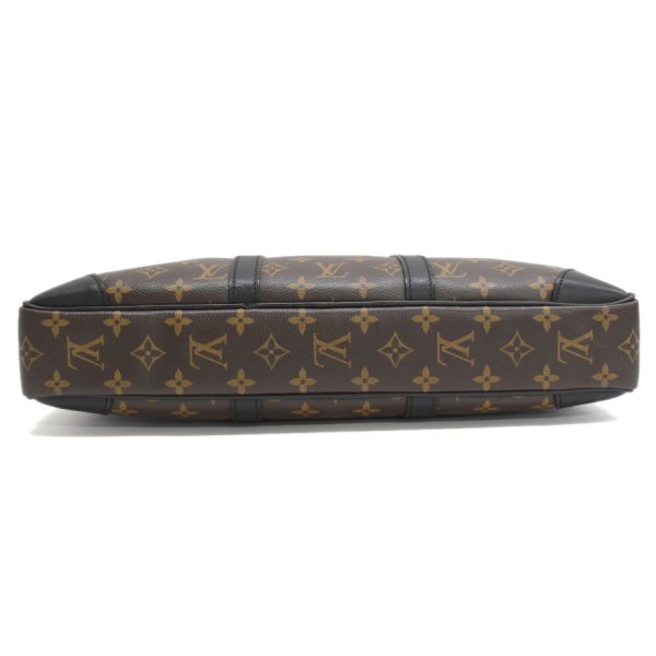 5000041884102624 4 Louis Vuitton Porte Document Voyage Monogram Macassar Brown