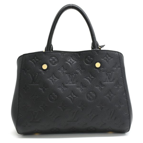 5000041884102627 3 Louis Vuitton Montaigne BB Mini Tote Monogram Empreinte Noir