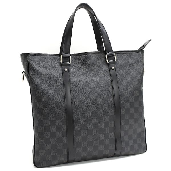 5000041884102628 1 Louis Vuitton Tadao PM Handbag Damier Graphite Black