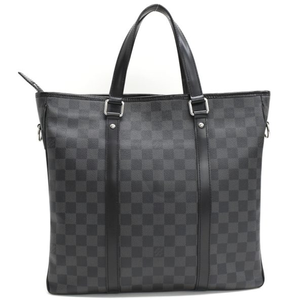 5000041884102628 3 Louis Vuitton Tadao PM Handbag Damier Graphite Black