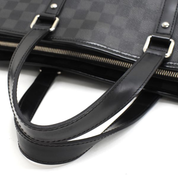 5000041884102628 7 Louis Vuitton Tadao PM Handbag Damier Graphite Black