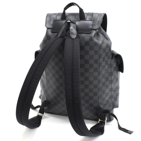 5000041884102634 7 Louis Vuitton Christopher MM Backpack Damier Graphite Black