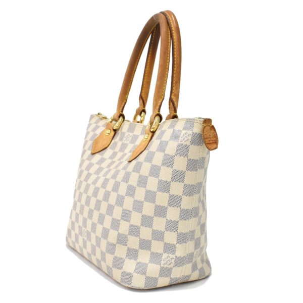 5000041884102654 2 Louis Vuitton Saleya PM Tote Bag Damier Azur White