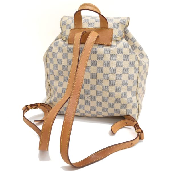 5000041884102662 6 Louis Vuitton Sperone Backpack Rucksack Damier Azur Canvas Ivory