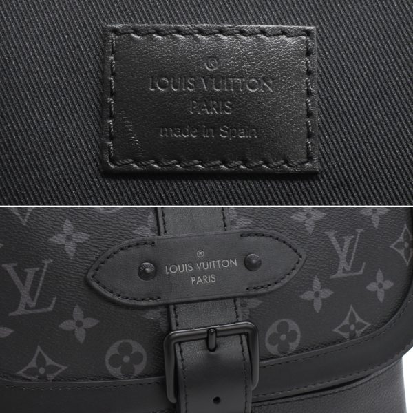 5000041884102665 9 Louis Vuitton Saumur Messenger Shoulder Bag Monogram Eclipse Black