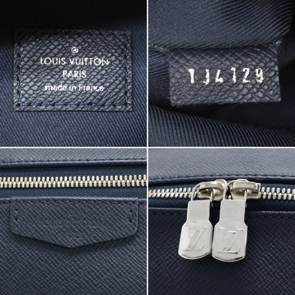 5000041884102669 9 Louis Vuitton Discovery Backpack Taiga Leather Blue Marine