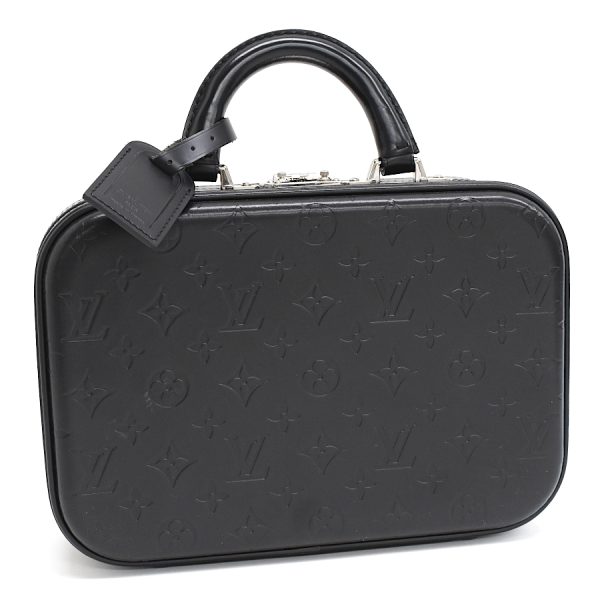 5000041884102671 1 Louis Vuitton Valisette PM Trunk Case Monogram Glace Leather Black