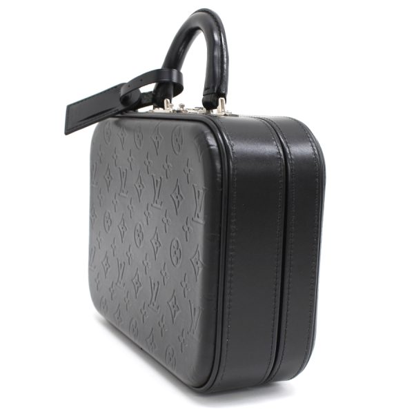 5000041884102671 2 Louis Vuitton Valisette PM Trunk Case Monogram Glace Leather Black