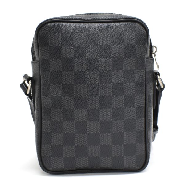 5000041884102682 3 Louis Vuitton Rem Shoulder Bag Damier Graphite Black