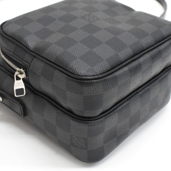 5000041884102682 6 Louis Vuitton Rem Shoulder Bag Damier Graphite Black