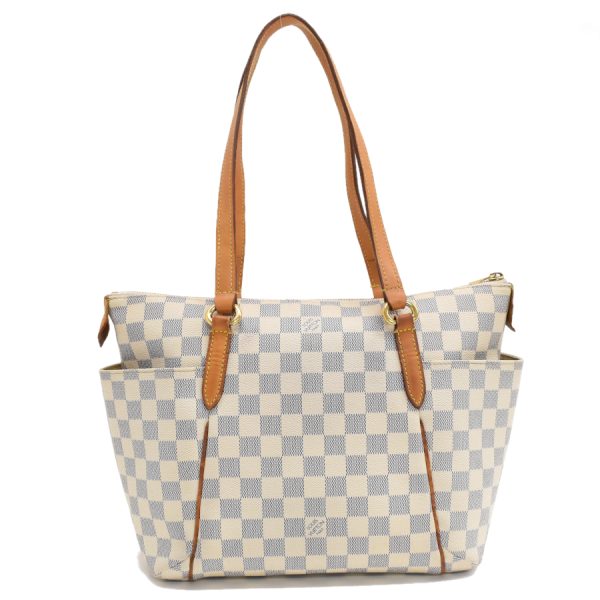 5000041884102690 3 Louis Vuitton Totally PM Tote Shoulder Bag N51261 Damier Azur Ivory