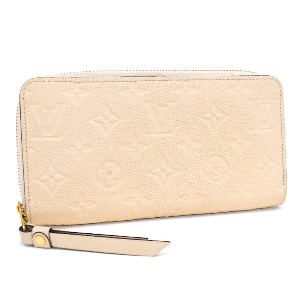 5000042884100421 1 Louis Vuitton Zippy Wallet Monogram Empreinte Crème