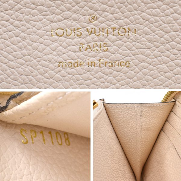 5000042884100421 9 Louis Vuitton Zippy Wallet Monogram Empreinte Crème