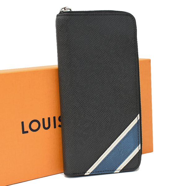 5000042884100422 1 Louis Vuitton Zippy Wallet Vertical Long Wallet Taiga Ardoise