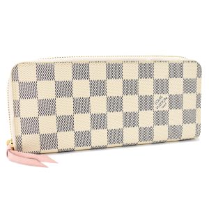 5000042884100423 1 Louis Vuitton Pochette Accessory Damier Azur Calf Leather White Clutch Bag