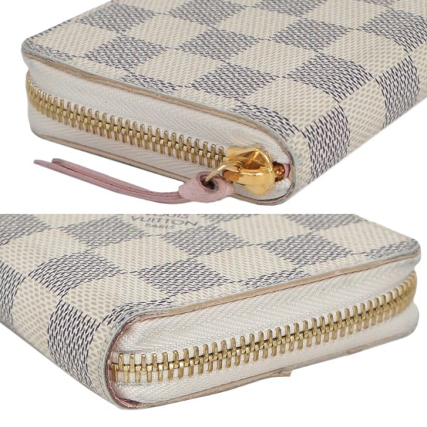 5000042884100429 5 Louis Vuitton Portefeuille Clémence Long Wallet Damier Azur Rose Ballerine