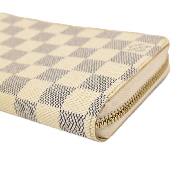 5000042884100431 5 Louis Vuitton Zippy Wallet Round Zipper Long Wallet Damier Azur Ivory