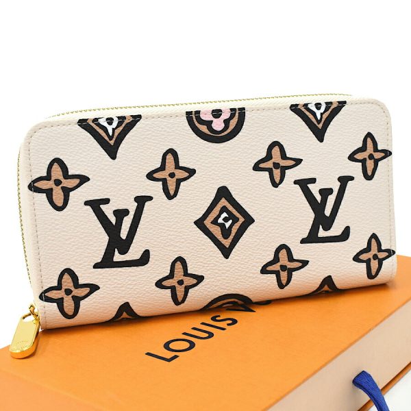 5000042884100434 1 Louis Vuitton Zippy Wallet Long Wallet Capsule Collection Wild at Art Canvas Limited Cream