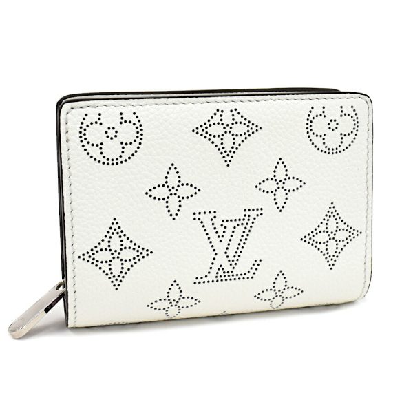 5000042884100437 1 Louis Vuitton Portefeuille Clea Wallet Monogram Mahina Leather White