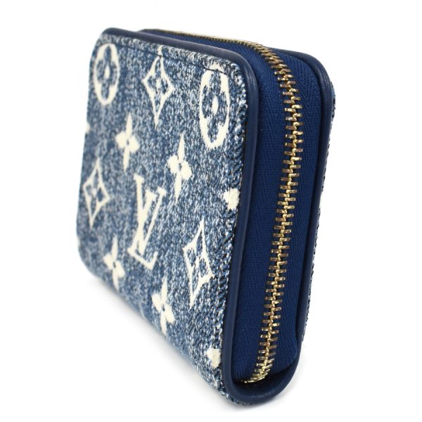 5000042884100438 2 Louis Vuitton Zippy Coin Purse Monogram Jacquard Denim Marine