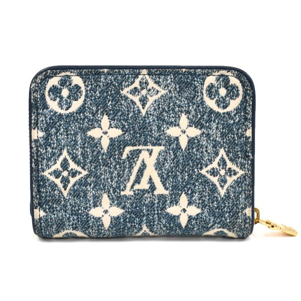 5000042884100438 3 Louis Vuitton Zippy Coin Purse Monogram Jacquard Denim Marine