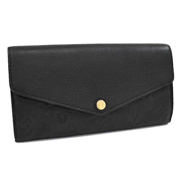 5000042884100443 1 Louis Vuitton Portefeuille Sarah Wallet Monogram Empreinte Noir Black