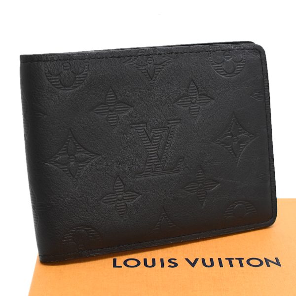 5000042884100463 1 Louis Vuitton Portefeuille Multiple Bifold Billfold Shadow Black