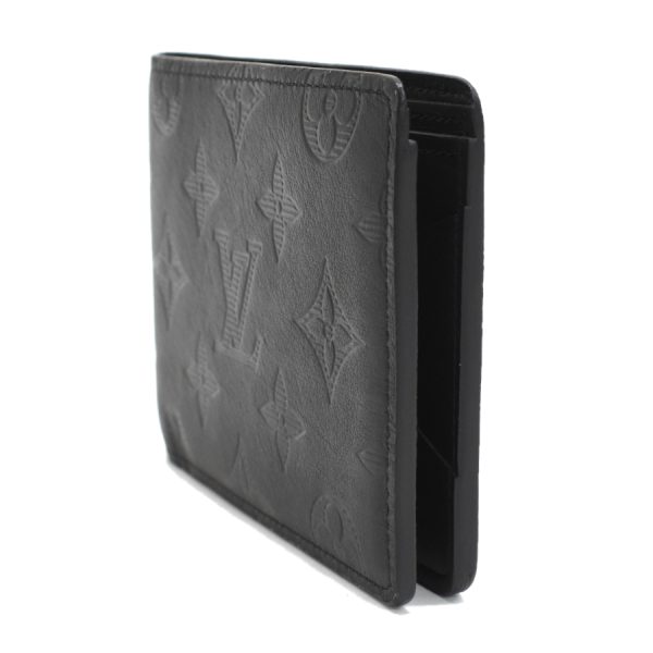 5000042884100463 2 Louis Vuitton Portefeuille Multiple Bifold Billfold Shadow Black