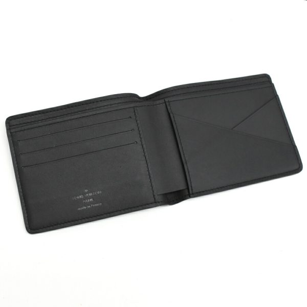 5000042884100463 7 Louis Vuitton Portefeuille Multiple Bifold Billfold Shadow Black