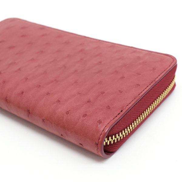 5000042884100464 6 Louis Vuitton Zippy Wallet Long Wallet Ostrich Leather Red