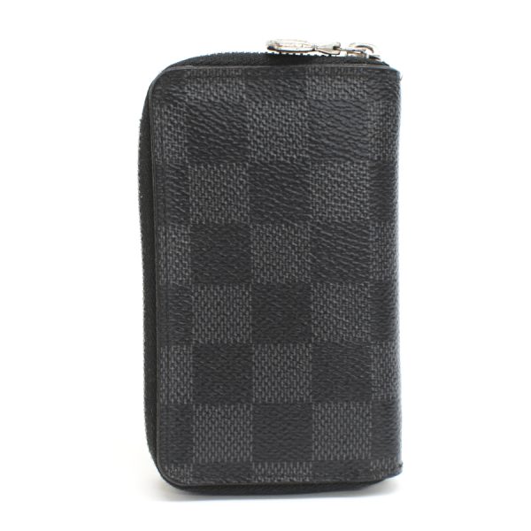 5000042884100467 3 Louis Vuitton Zippy Coin Purse Damier Graphite Canvas Black