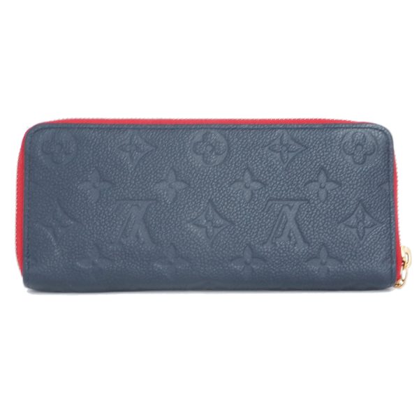 5000042884400102 3 Louis Vuitton Portefeuille Clemence Empreinte Wallet Marine Rouge Blue