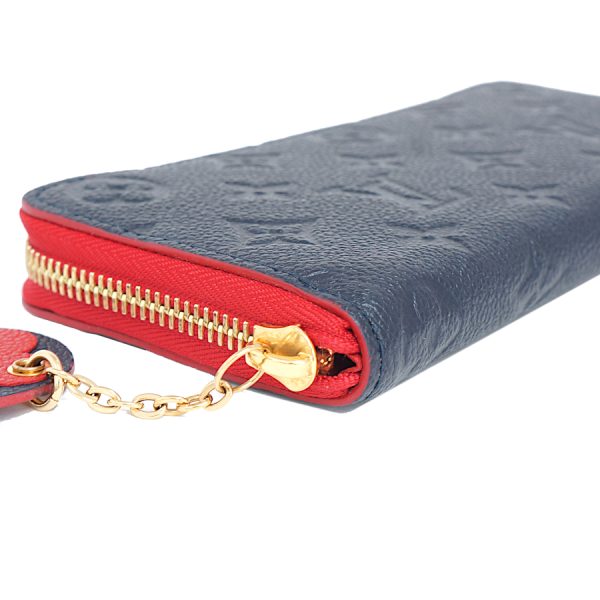 5000042884400103 5 Louis Vuitton Portefeuille Clemence Empreinte Wallet Marine Rouge Blue