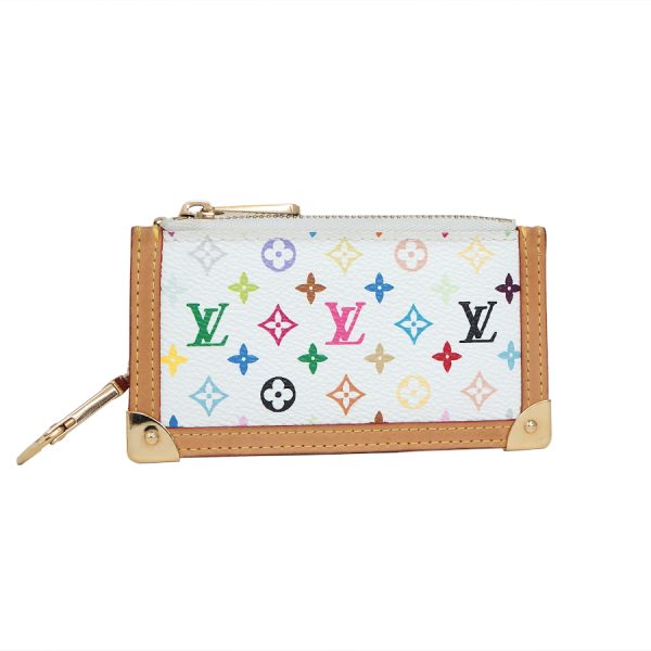 5000042884400104 1 Louis Vuitton Pochette Clé Monogram Multicolor Leather Coin Case Bronze