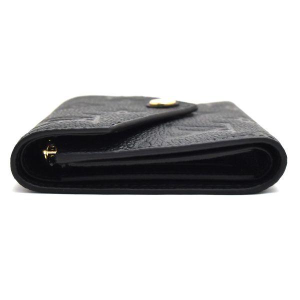 5000042889300144 2 Louis Vuitton Portefeuille Victorine Empreinte Leather Wallet Black