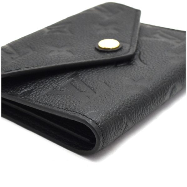 5000042889300144 5 Louis Vuitton Portefeuille Victorine Empreinte Leather Wallet Black