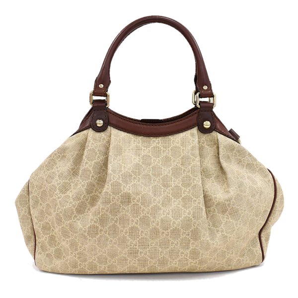 5000049884102025 3 Gucci handbag Sookie 211944 GG canvas leather beige brown